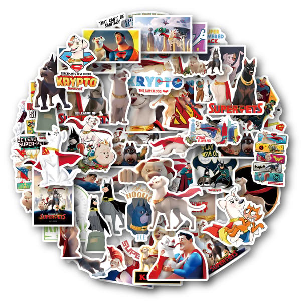 50 animerte klistremerker (stil 76)