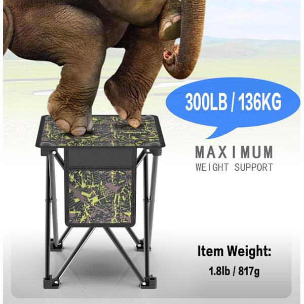 Taitettava kannettava jakkara, Mini Lazy Ladder Stool Camping Outdoor Fo