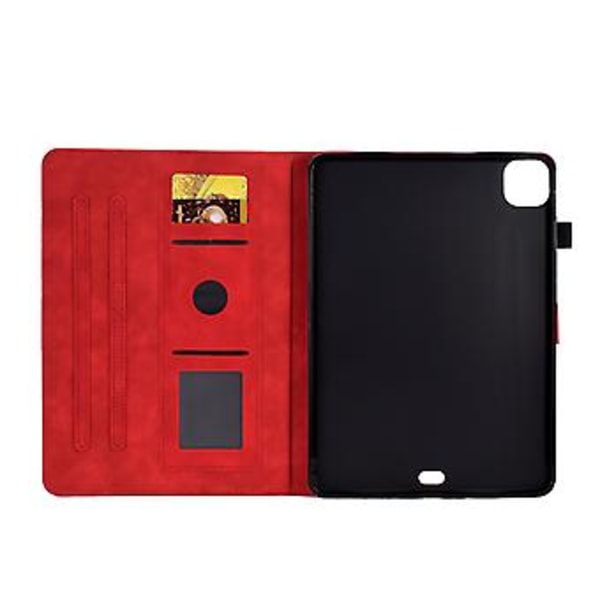Butterfly Smart Läderfodral För iPad Pro 11 2024 (Röd)