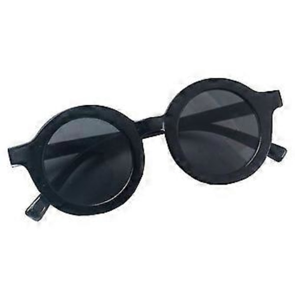 Korea Unisex Candy Farver Solbriller Søde Børnemode Søde Anti-uv Briller (sort)
