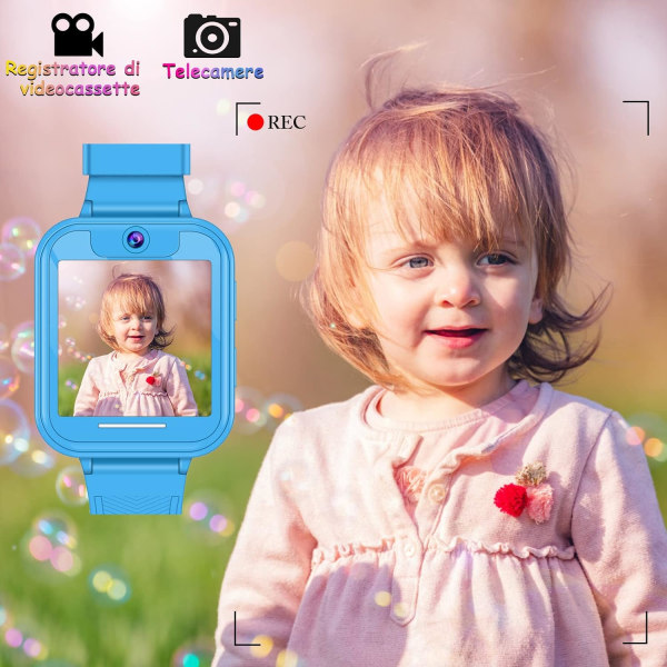 Smart Watch til børn Videokamera Selfie Musik Toilet Træningspåmindelse 7 spil Alarm Lommeregner Tor