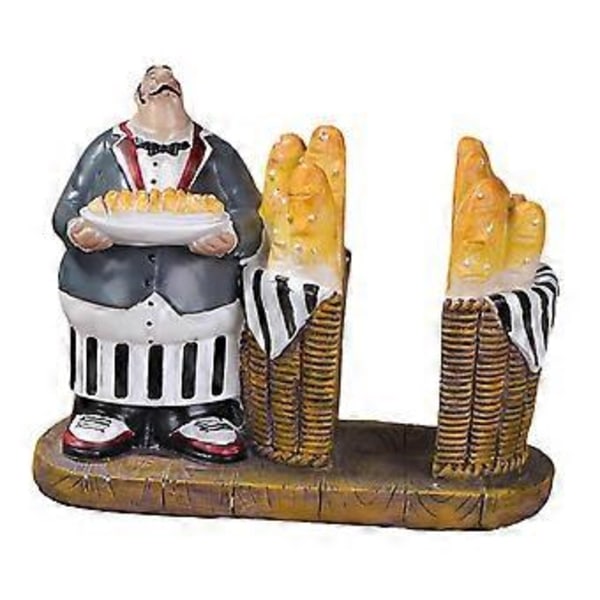 Kockskulptur, Matlagningskock Ornament, Dekorativ Livfull Samlarobjekt, Kockstaty, Kockfigur för Hem Restaurang Butik (Stil E)