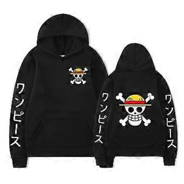 Anime One Piece Genser Hette Lomme Topper Menn Kvinner Casual Hettegensere Cosplay Kostyme -NMAOV( 2XL)