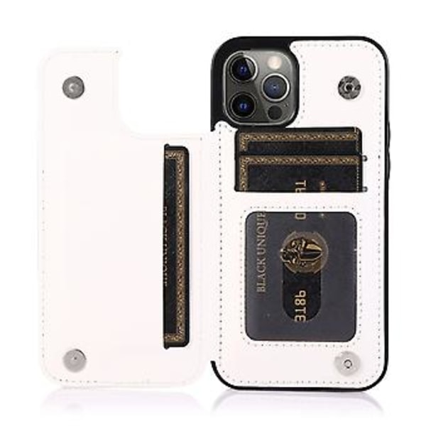 Stöttåligt PU + TPU-fodral (Vitt)