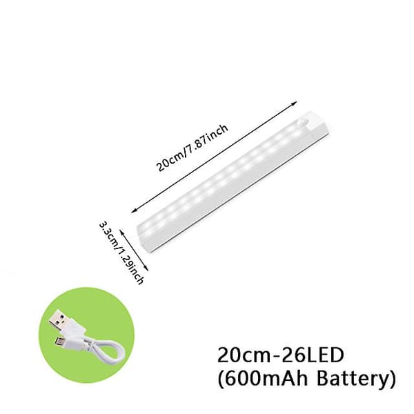 200mm Rörelsesensorljus Trådlösa Led Nattlampor Sovrumsdekor