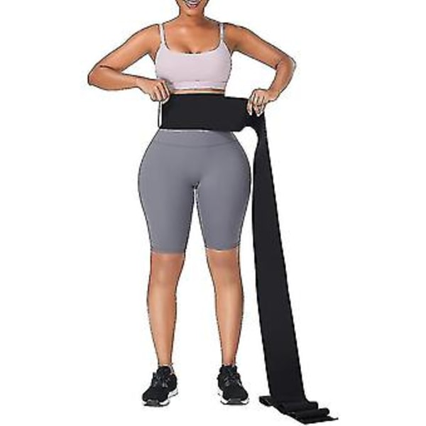 Midjetränare för Kvinnor Snatch Bandage Tummy Sweat Wrap Plus Size Träning Midjeformare för Gym Sport (3M)