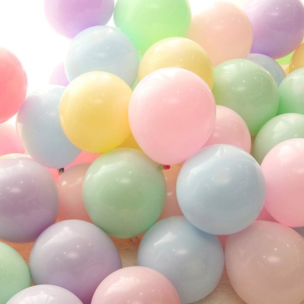100-pack ballonger med blandade färger 10 tum tjocka stora flerfärgade
