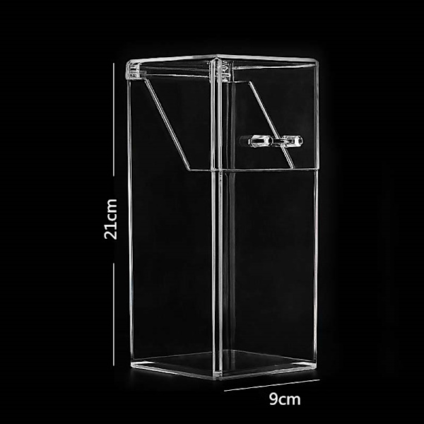 Opbevaringsplads til 2 stk. transparent, sekskantet akryl makeup