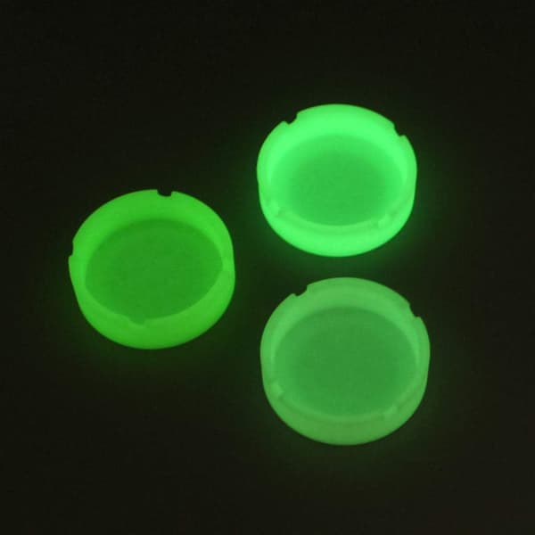 Lysende silikon gel askebeger lys sirkulær askebeger praktisk sm