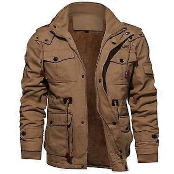 Høj Kvalitet Herrejakke Militær Taktisk Jakke Åndbar Letvægtsjakke Trenchcoat (XL sort)