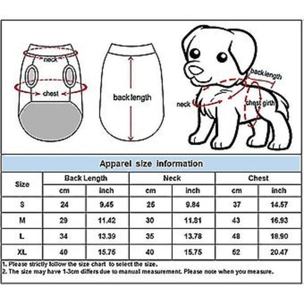 Jule-Vinter Hundepjækser Jumpsuit Til Små Hunde Shih Tzu Yorkshire Trøjer Blød Fleece Hvalp Kattedyr Tøj Kæledyr Tøj 4 (XL)