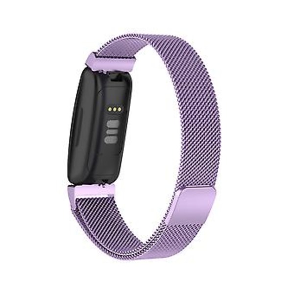 Milanese Armband för Fitbit Inspire 2, Storlek S (Ljus Lila)