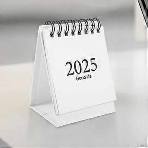 Skrivbordskalender 2024-2025 Mini Månadskalender Kontorskalender Stående Liten Enkel Bordskalender