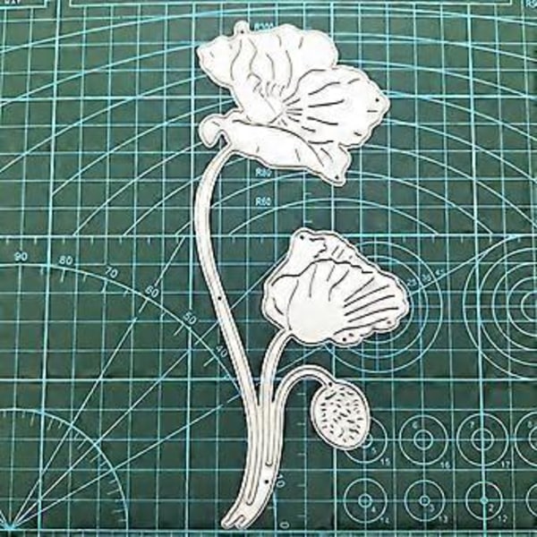 Lotus Metallstansar Schabloner Scrapbooking DIY Album Stämpel Papper Kort för Handgjorda Gratulationskort Prägling Dekoration