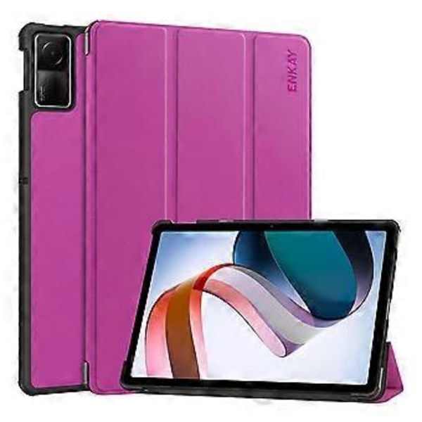ENKAY Läder Stativfodral För Redmi Pad SE 11.0 (Lila)