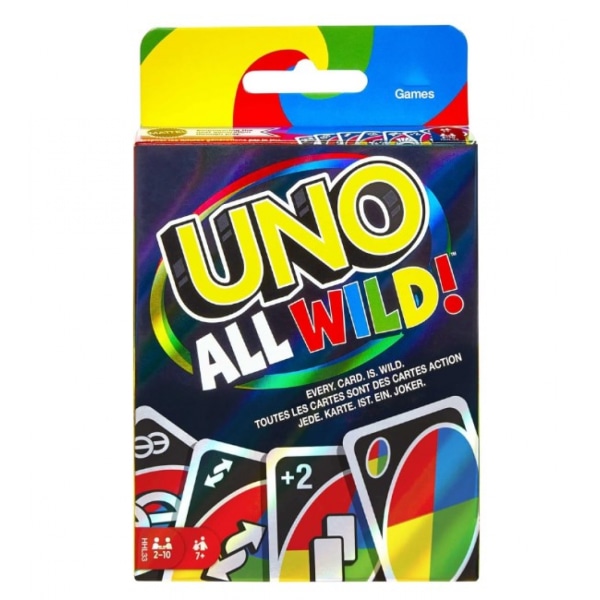 Spel Uno All Wild bräd- och kortspel, 2 till 10 spelare, från 7 år