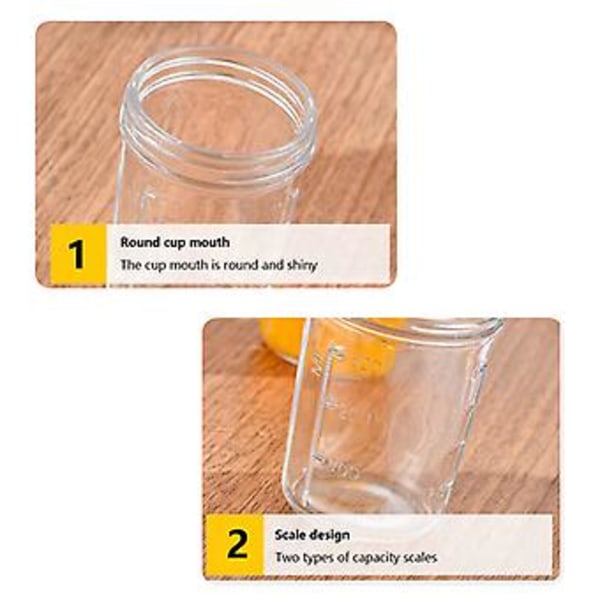 Bedste Tilbud Overnight Havre Jars med Låg og Skeer, Glasflasker Beholdere Stor Kapacitet (600ml gul)
