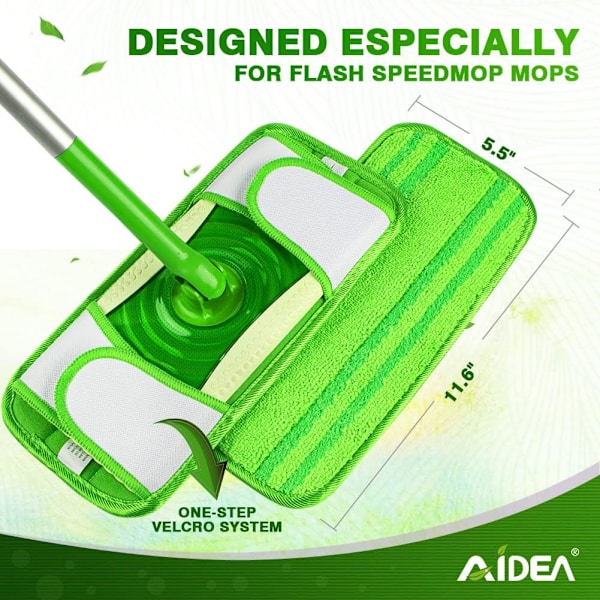 4-pack återanvändbara våtservetter för Swiffer Sweeper, återanvändbar mopp TamApon,