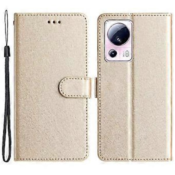 Til Xiaomi 13 Lite/Civi 2 5G PU Læder Silketekstur Telefonetui Pung Stativ Flip Cover (Style C)