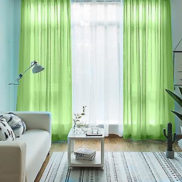Tulles Taustaverhot Puolihimmeä Elegantti Verho Häihin (140*180 Musta)