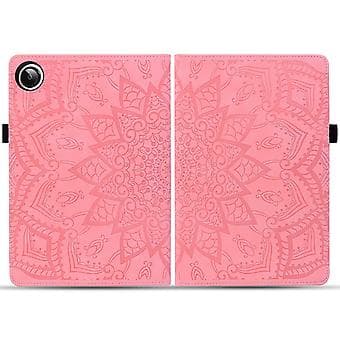 Præget Læderetui Til Samsung Galaxy Tab A9+ (Pink)