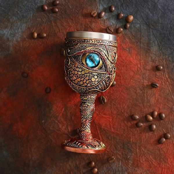 Vinglas i rostfritt stål The Eye of the Dragon Chalice, Dungeons and Drag