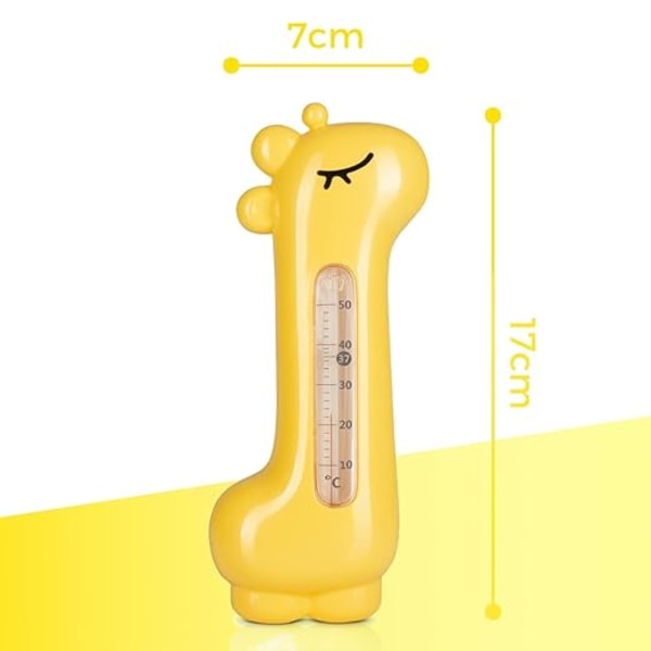 Babybadtermometer - Perfekt badtemperatur - Splitterskydd