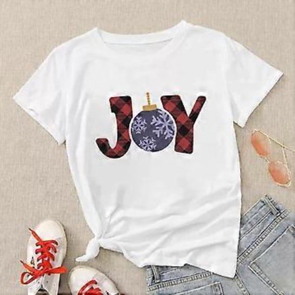 Unisex Tryckta T-shirts med Klassisk Mjuk Rund Hals för Kvinnor Män Dagligt Bär (M KW6762)