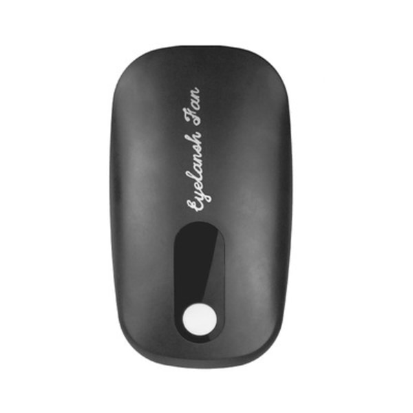 (svart) Ögonfranstorkfläkt Mini-hårtorkfläkt USB uppladdningsbar ympning ögonfransförlängning