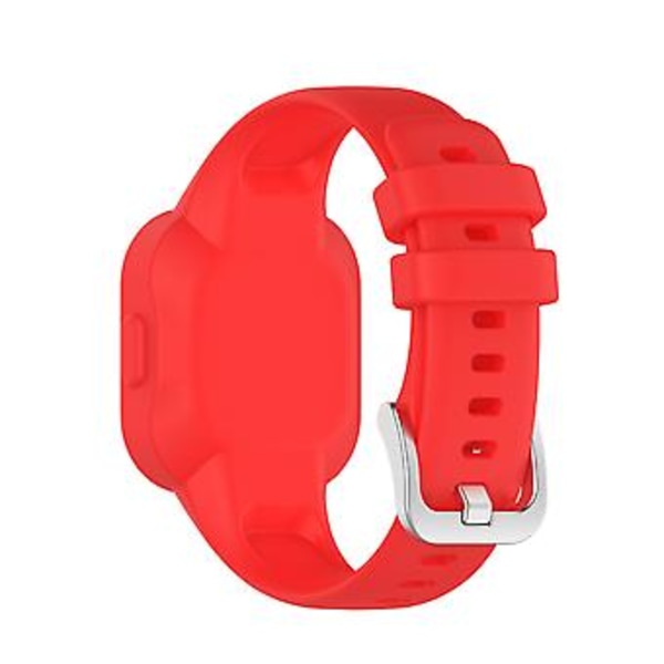 Silicone armbånd i ren farve til Garmin Vivofit JR3 (Rød)