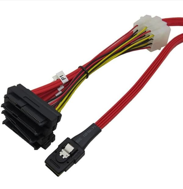 Mini SAS36P SFF 8087 til SAS29P SFF-8482 Harddisk-kabel Transmissionskabel MINI SAS Datakabel 1M
