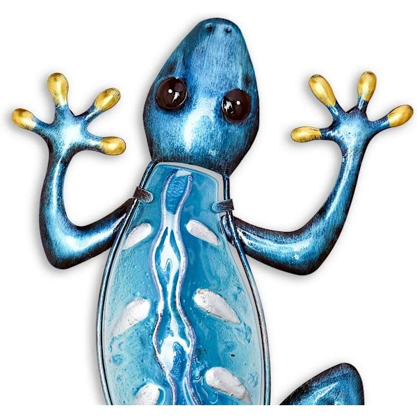Gecko Dekoration Væg Dekoration Jern og Glas Kreativ Ornament Håndværk