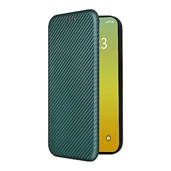 Læder Telefon Case til iPhone 15 Plus (Grøn)
