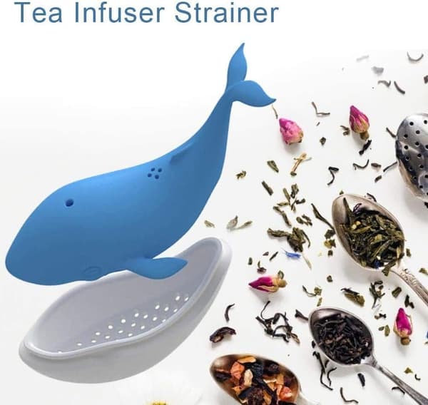 Infuser teesiivilä Sininen valas teesiivilä diffuusori suodatin valmistettu