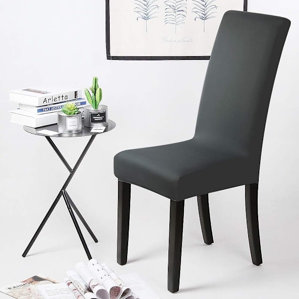 Dekorstoltrekk 4 stykker Stolsetertrekk Stretch-trekk Elastisk