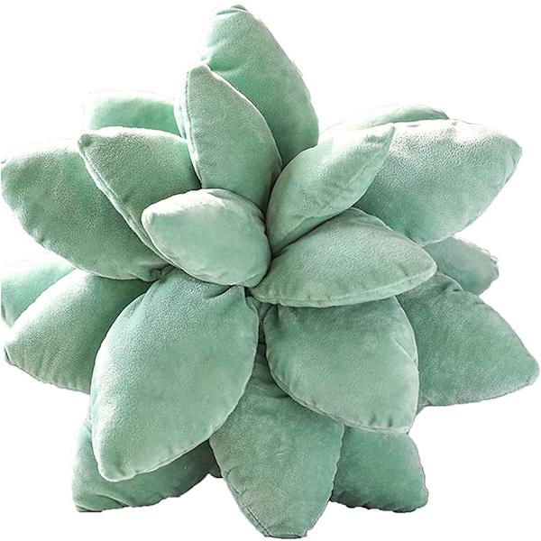 9,8 tum Succulent Kudde, Söta Stoppade Växt Plyschkuddar, 3D Succ