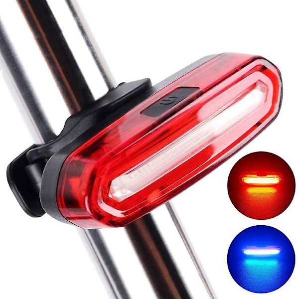 120 Lumen Sykkel Baklys USB Oppladbar Sykling 4 Moduser Le
