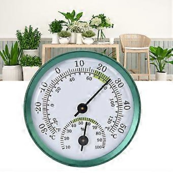 Temperatur- och luftfuktighetsmätare Mini Väggmonterad Tunn Transparent Urtavla Stor Skärm Temperatur- och Luftfuktighetstestare