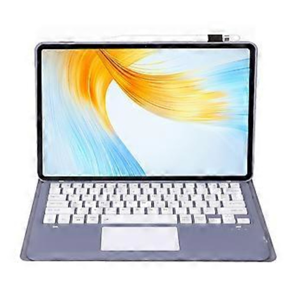 Tangentbordfodral i läder för Huawei MatePad Air 12 2024 (Lavendelvit)