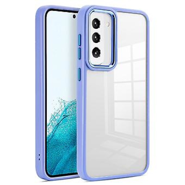 Klar akrylmyk TPU-etui for Samsung Galaxy S23 5G (Lilla)