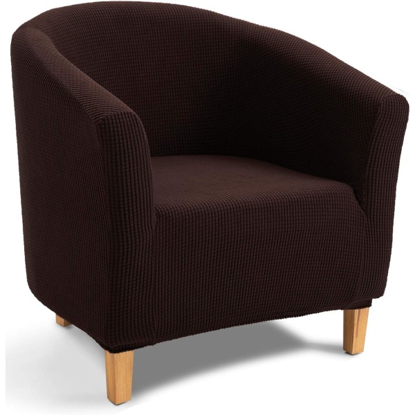 Kaffe-färgat, jacquard-sofföverdrag, badkarsstolsöverdrag, indragbart