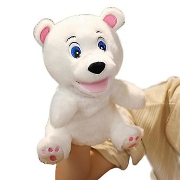 Plushdjur Handdockor Leksaker Rollspel Leksaker Dockor för Barn Berättande Fantasifullt Lek Lär Förskolebarn (björn)
