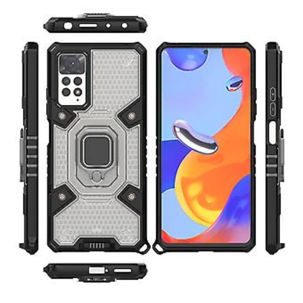 PC + TPU-fodral för Xiaomi Redmi Note 11 Pro 5G / 4G Global (Grå)