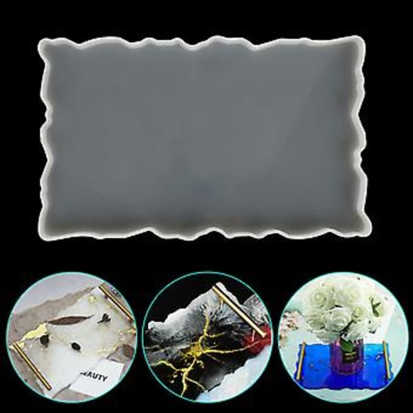 Silikone Bakkeholder Bordmåtte Resin Støbeform Brik Epoxy Form Værktøj DIY( )