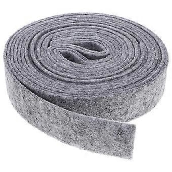Ullfiltband för DIY-hantverk Patchwork Dekoration Applikationer och Dekorativa Lappar Material Båge Julgran Kransar Band 3 x 500CM (Grå)