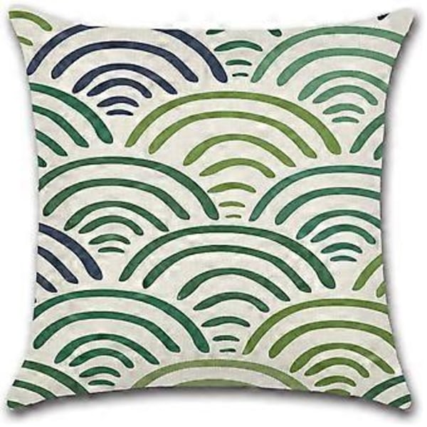 Vattentätt kuddfodral 4 stycken, vattenavvisande dekorativa utomhuskuddar 45x45cm - Set om 4