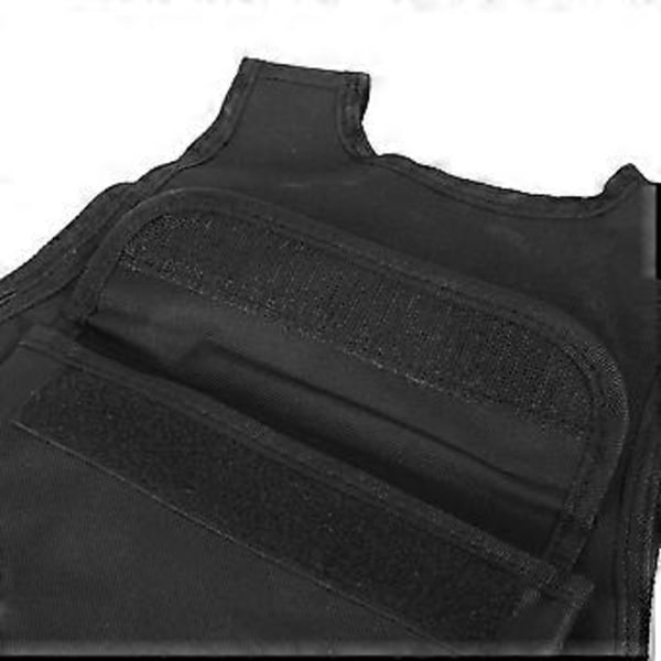 Børne Vest Militær Camouflage Vest til Udendørs Lege (Sort Voksen)