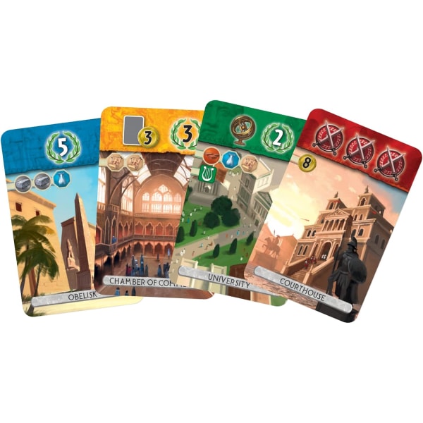 7 Wonders: Duel - Brettspill - Brettspill - Fra 10 år - 2 spillere - 30 minutter