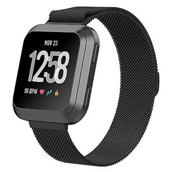 Fitbit Versa 2 / Fitbit Versa / Fitbit Versa Lite -hihnan Fitbit Versa 2 / Fitbit Versa / Fitbit Versa Lite (Musta)