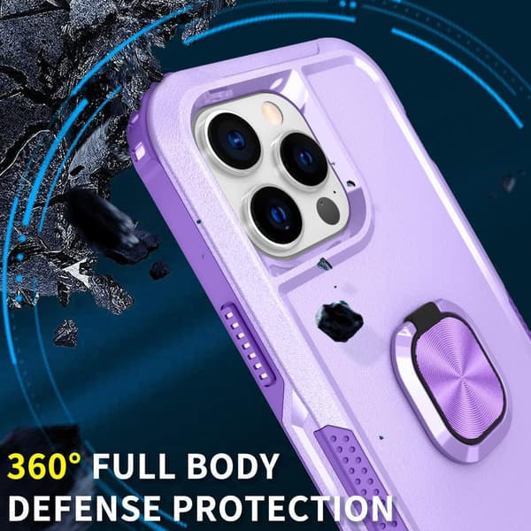 iPhone 14 Pro Max Etui Heavy Duty Fuld Krop Stødsikkert Kickstand